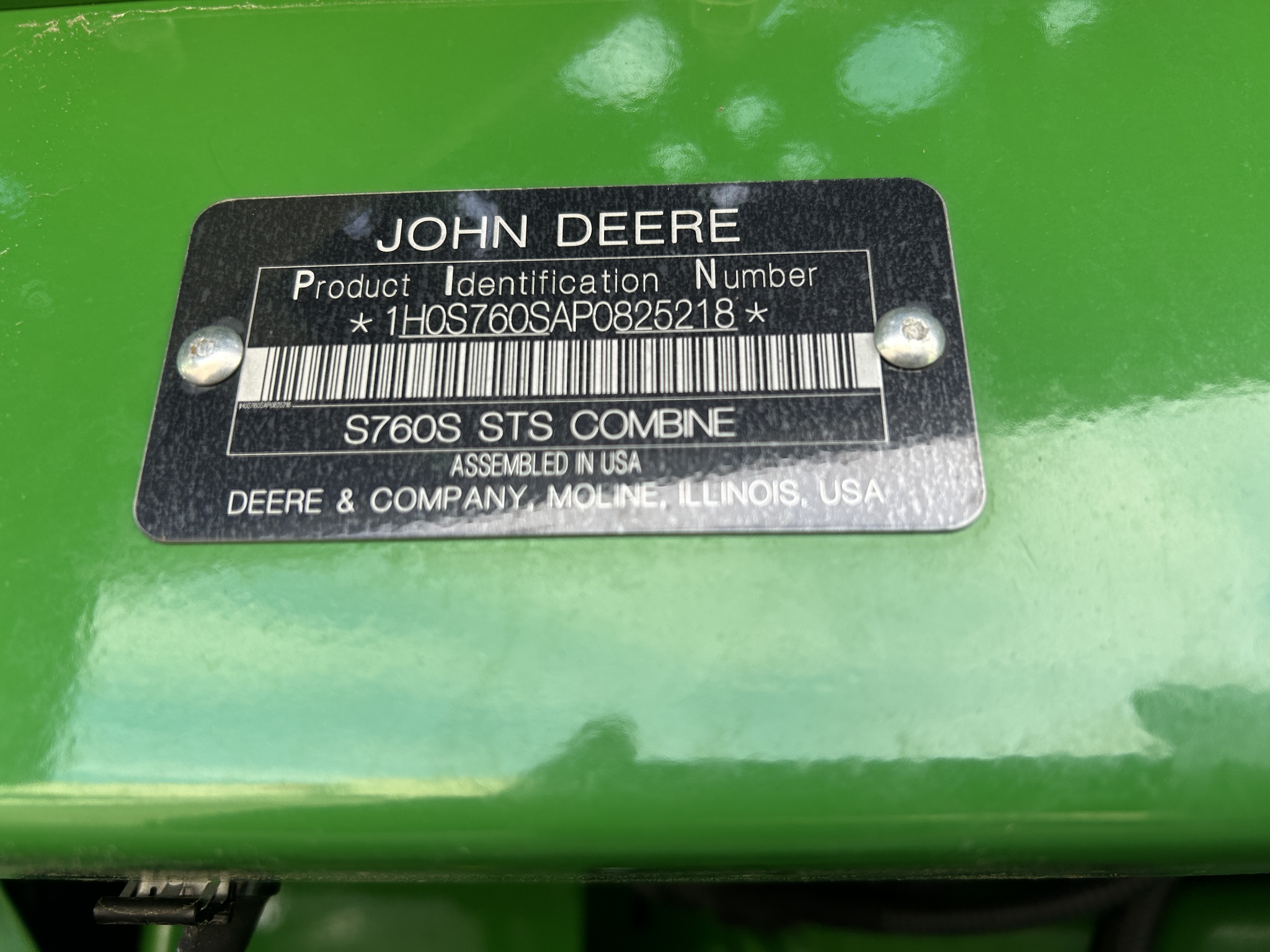  2023 John Deere S760 at Heritage Tractor in Baldwin City, KS