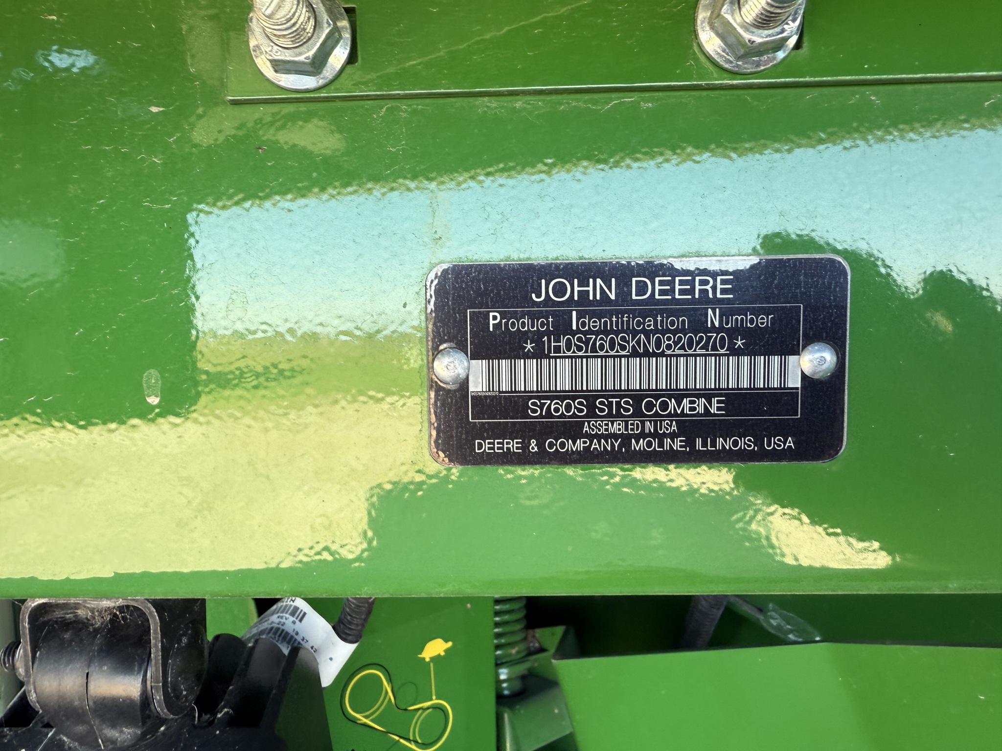  2022 John Deere S760 at Heritage Tractor in Quincy, IL