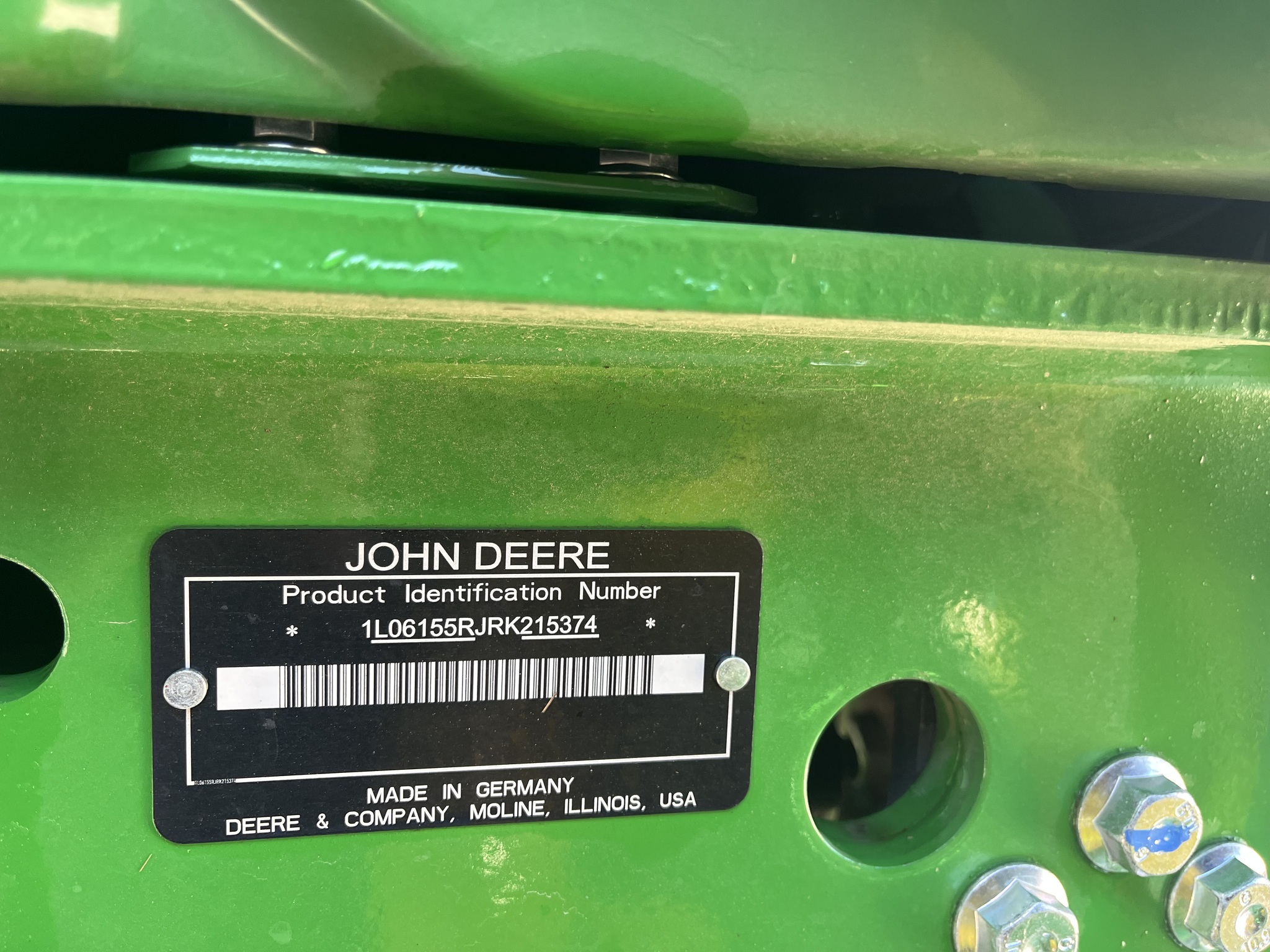  2024 John Deere 6R 155 at Heritage Tractor in Jefferson City, MO