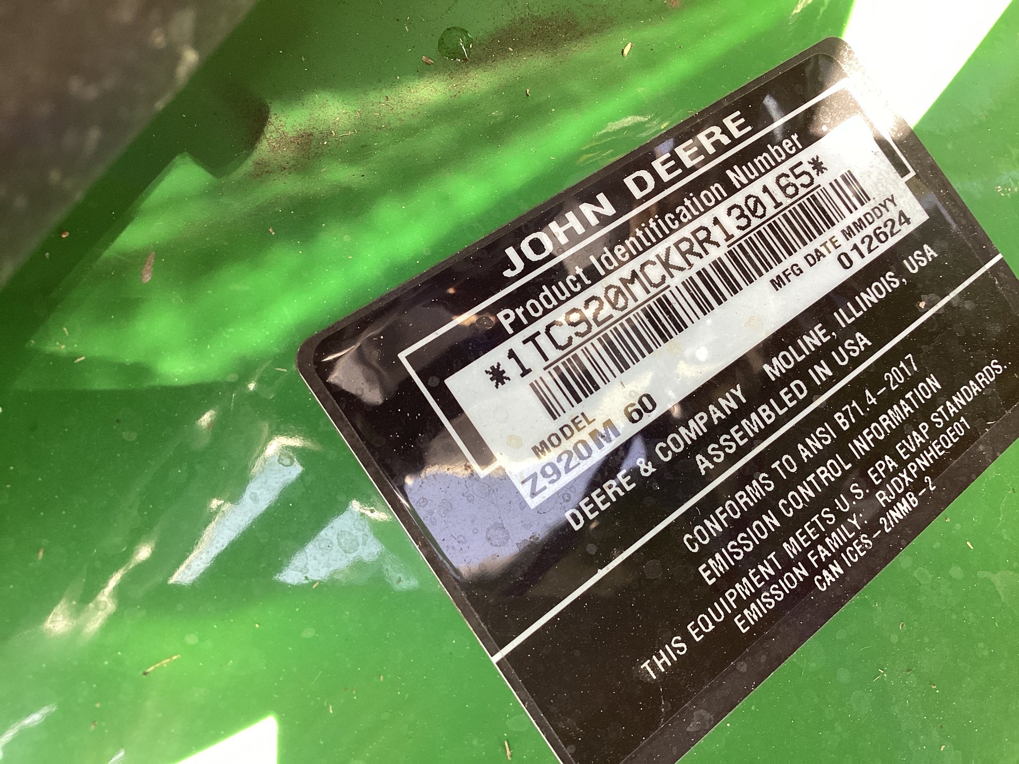 2024 John Deere Z920M Image 13