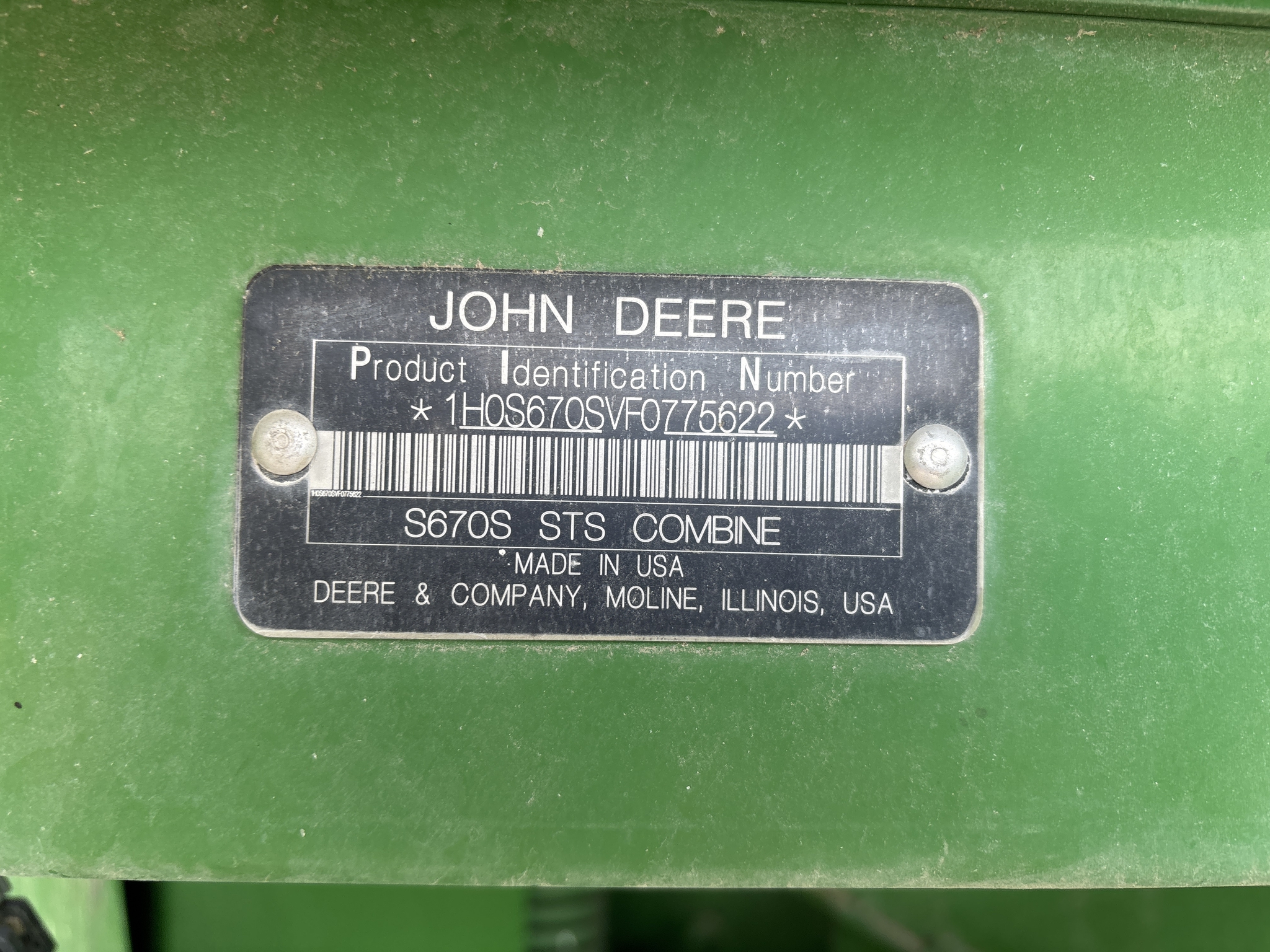 2015 John Deere S670 Image 24