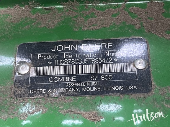 Photo of 2025 John Deere S7 800
