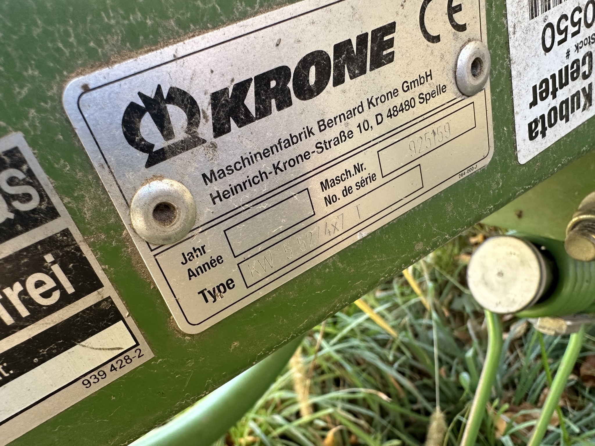  2015 Krone KW5.52 at Heritage Tractor in Harrison, AR