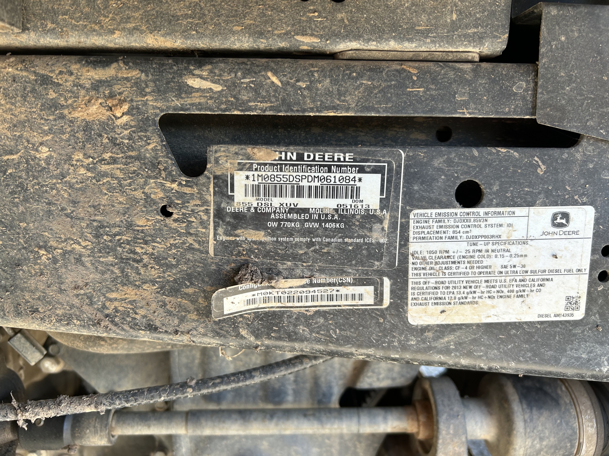  2013 John Deere XUV 855D GREEN at Heritage Tractor in Topeka, KS