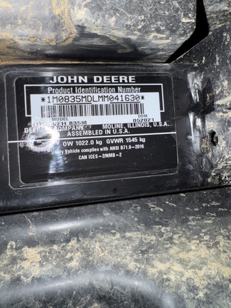 Photo of 2021 John Deere XUV 835M