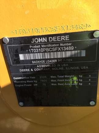 2025 John Deere 310 P