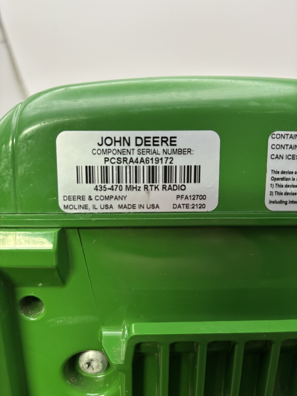 2014 John Deere SF3000 W/SF2 READY AND RTK Image 3