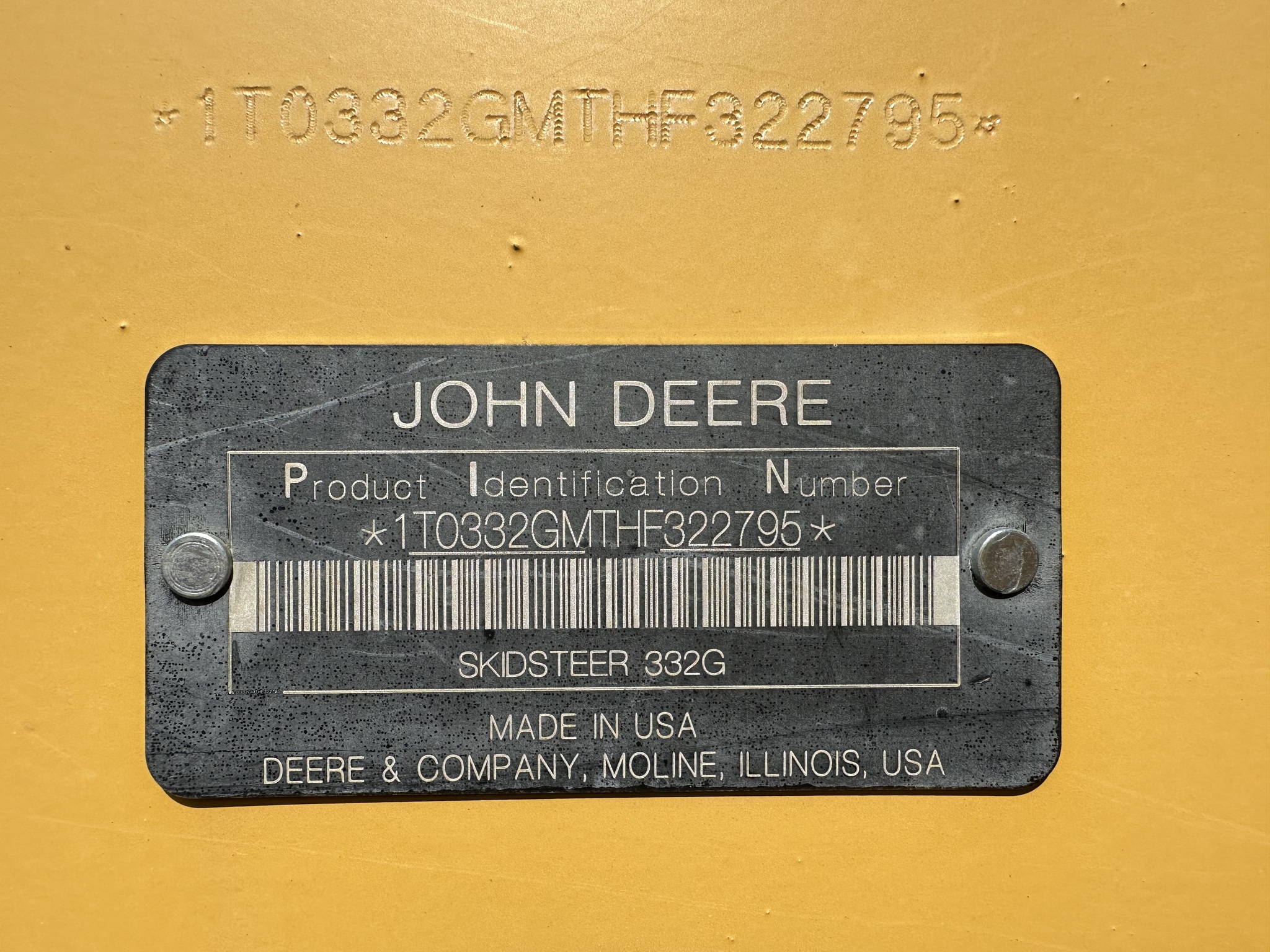  2018 John Deere 332G at Heritage Tractor in Rogersville, MO