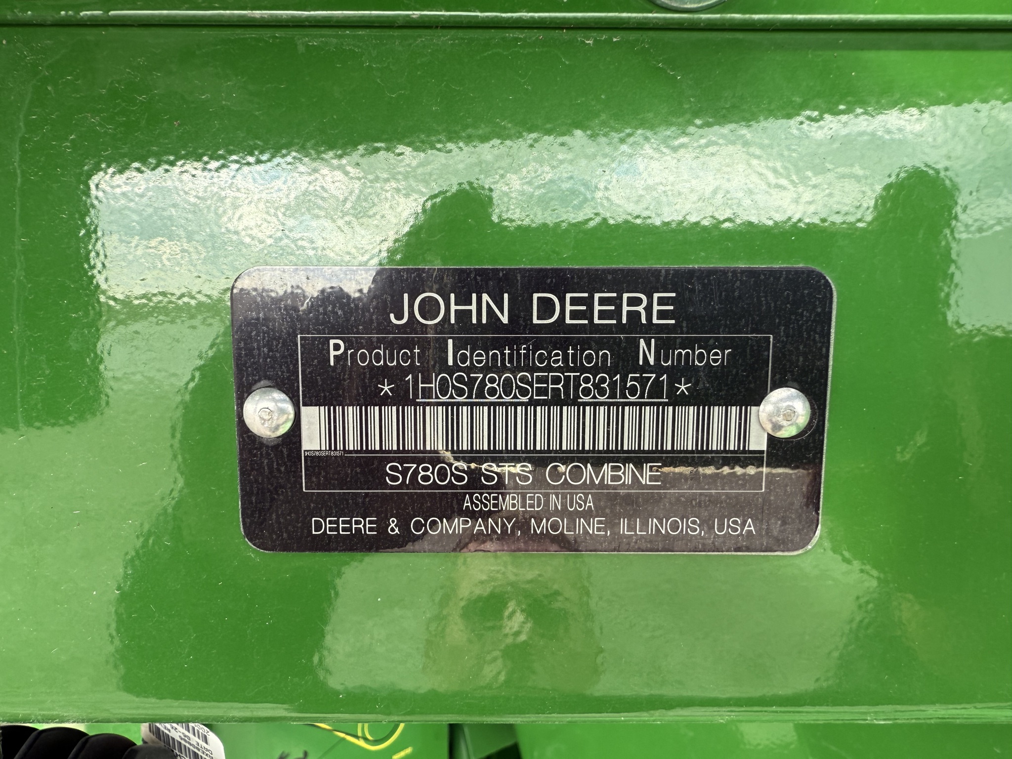  2024 John Deere S780 at Heritage Tractor in Carthage, IL