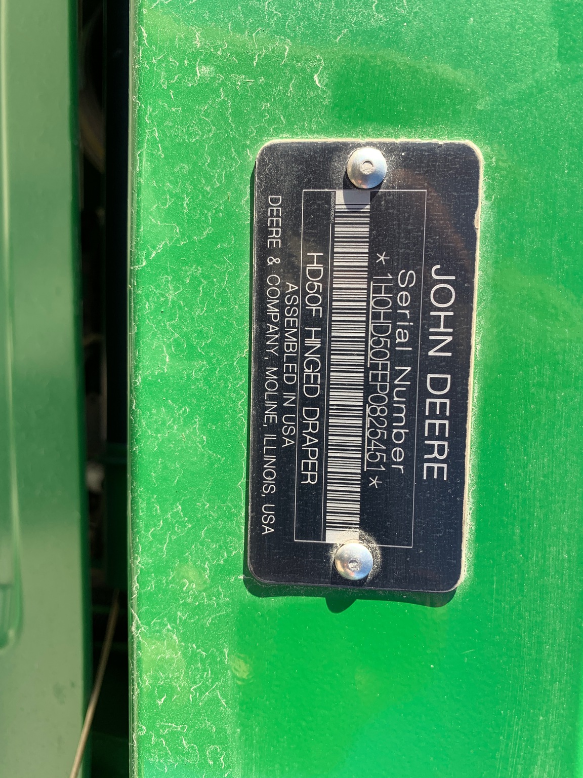  2023 John Deere HD50F at Heritage Tractor in Lamar, MO