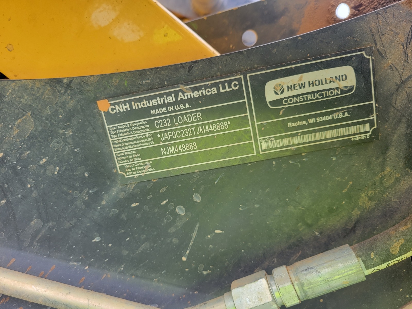 2018 New Holland C232 Image 6