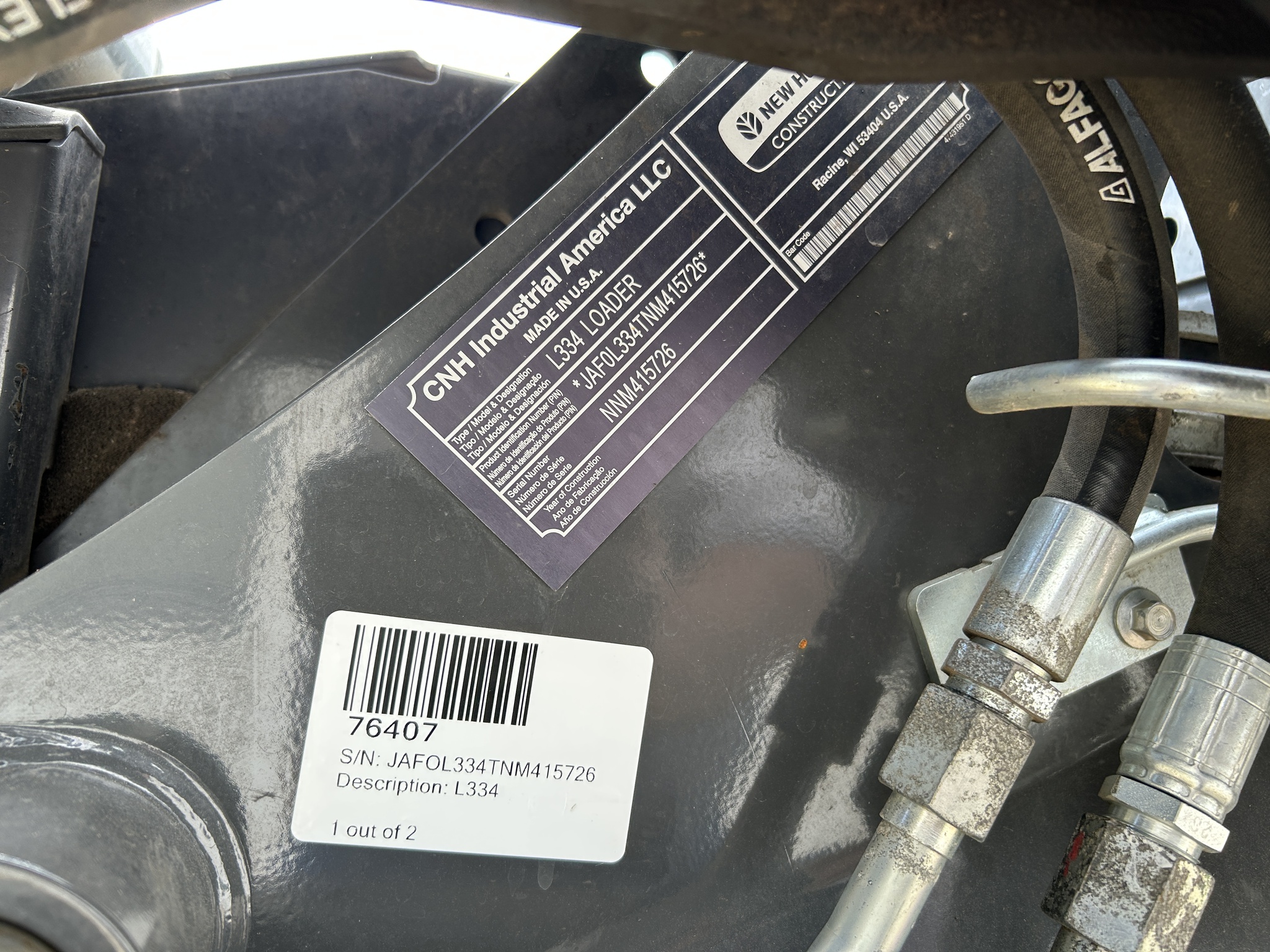 2022 New Holland L334 Image 8