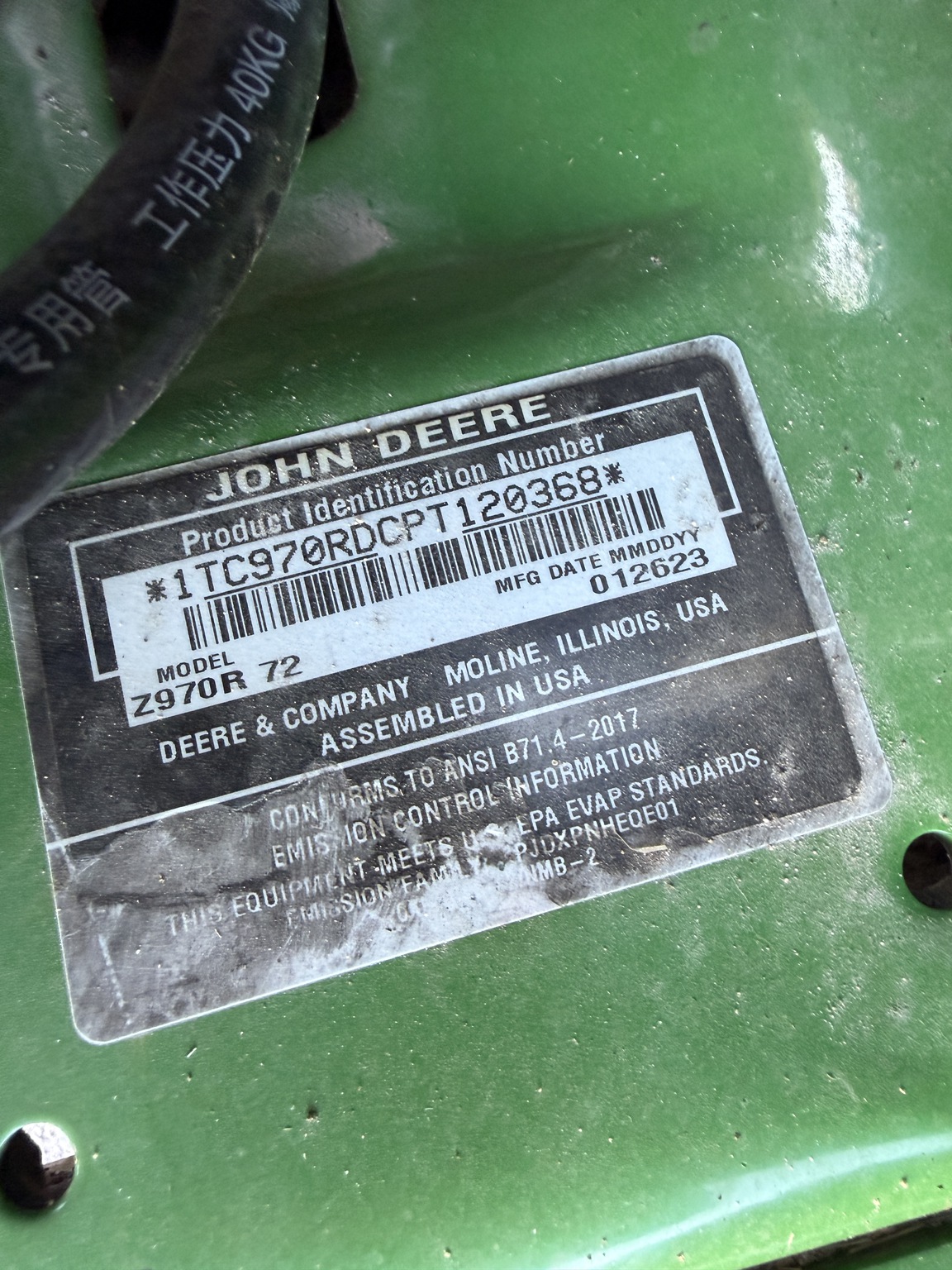 2023 John Deere Z970R Image 11