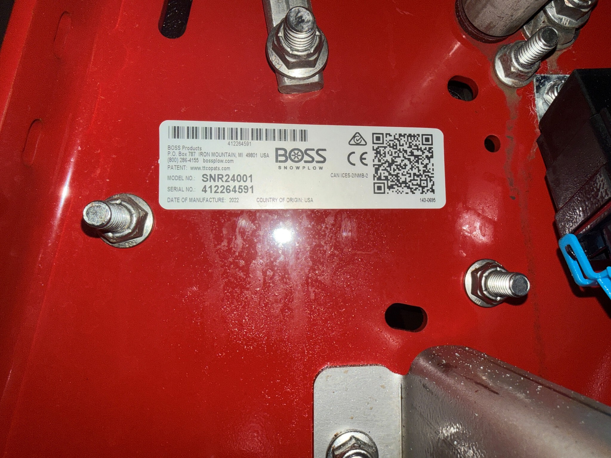 2022 Boss SNR24001 Snowrator Image 6