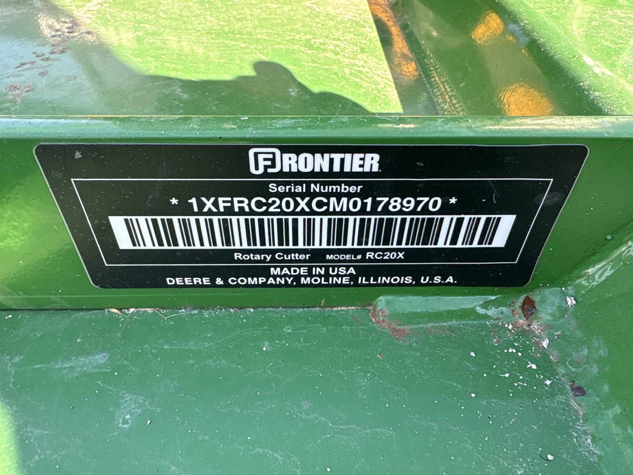  2021 Frontier RC2072 at Heritage Tractor in Geneseo, IL