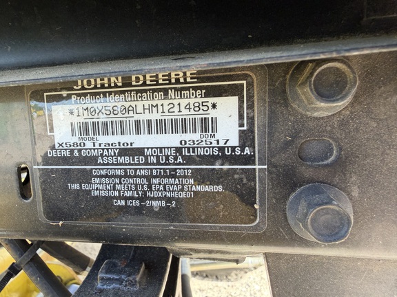2017 John Deere X580 - Photo23