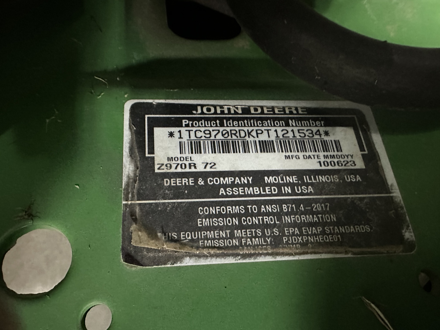  2023 John Deere Z970R at Heritage Tractor in Smithville, MO