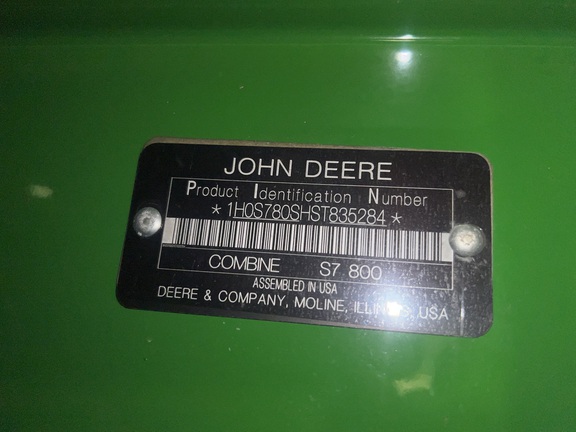 Photo of 2025 John Deere S7 800