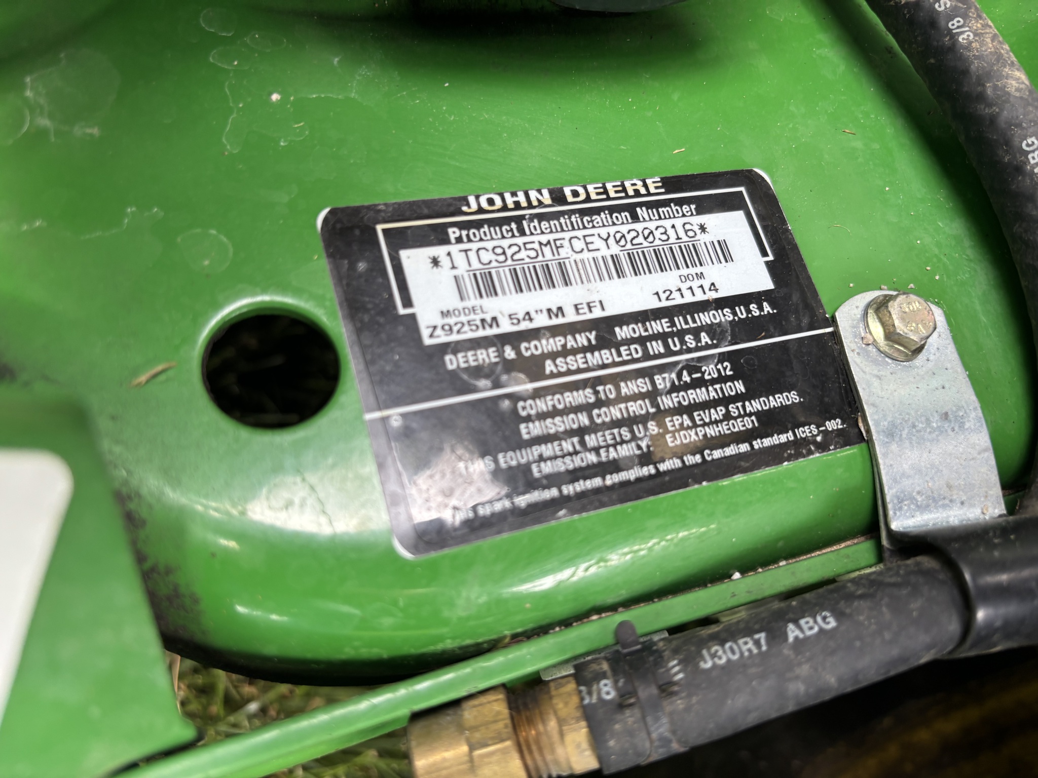 Used 2014 John Deere Z925M Zero Turn Mowers at Koenig Equipment in Anna, OH - PhotoXL19
