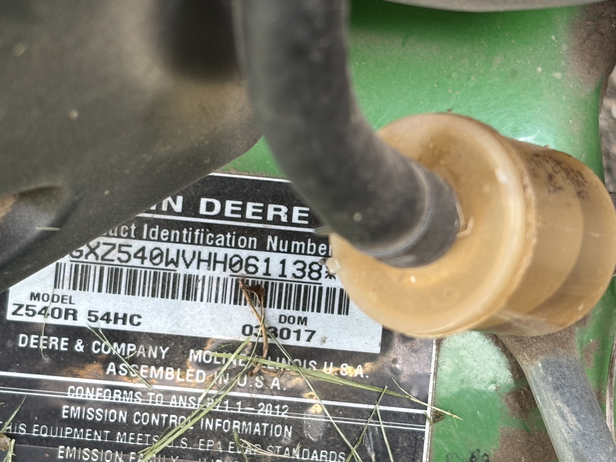 Used 2017 John Deere Z540R Zero Turn Mowers at Koenig Equipment in Richmond, IN - PhotoXL4