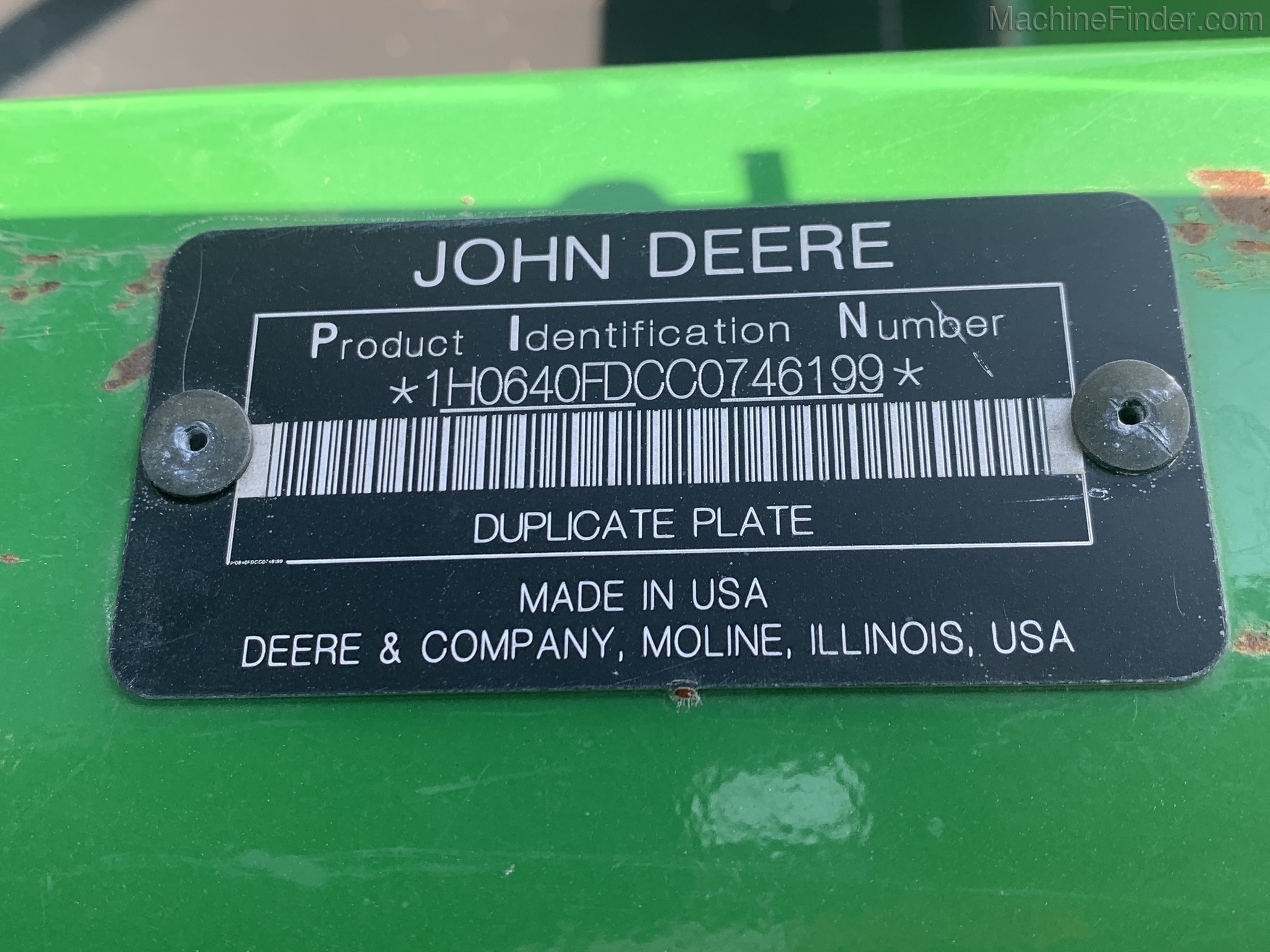 2012 John Deere 640FD Image 4