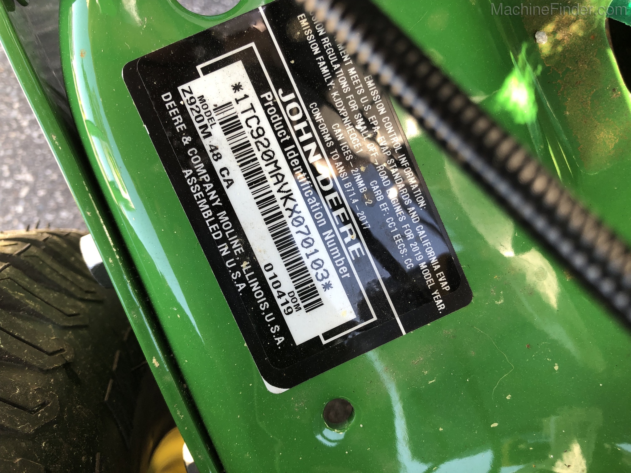 2020 John Deere Z920M Image 8