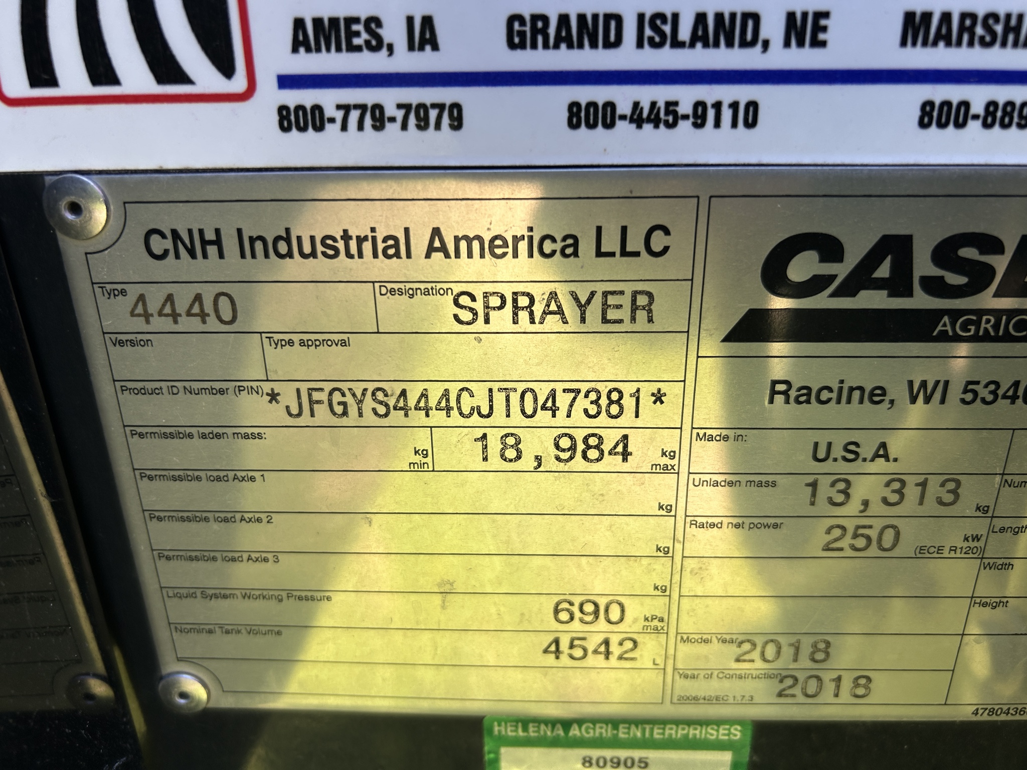  2018 Case IH Patriot 4440 at Heritage Tractor in Clinton, MO