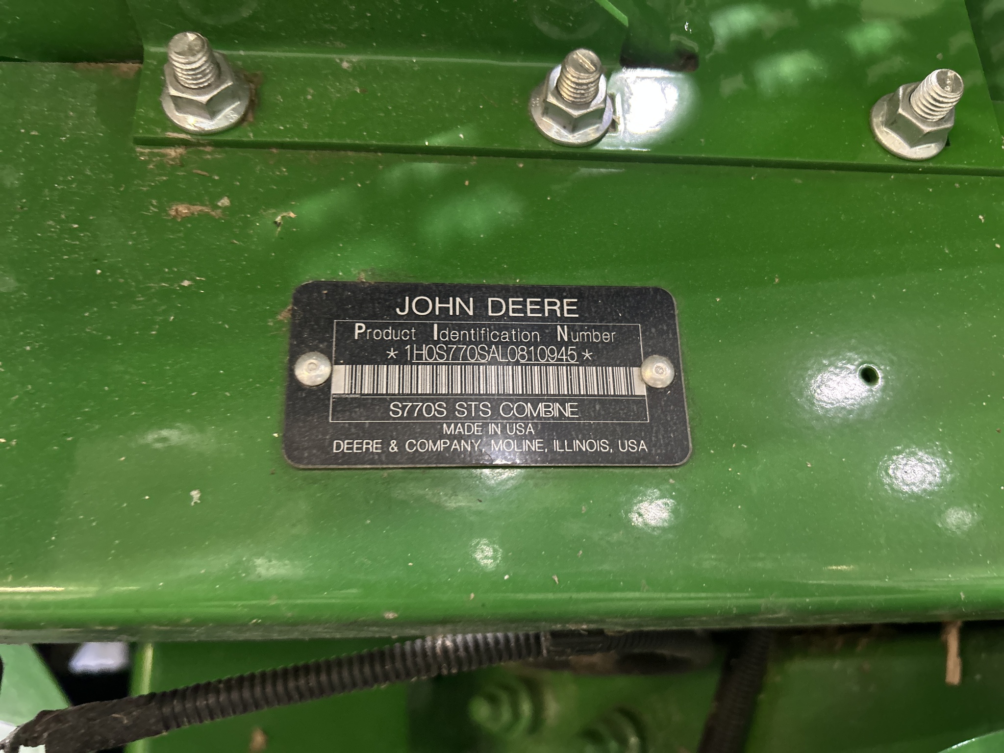 2020 John Deere S770 Image 10