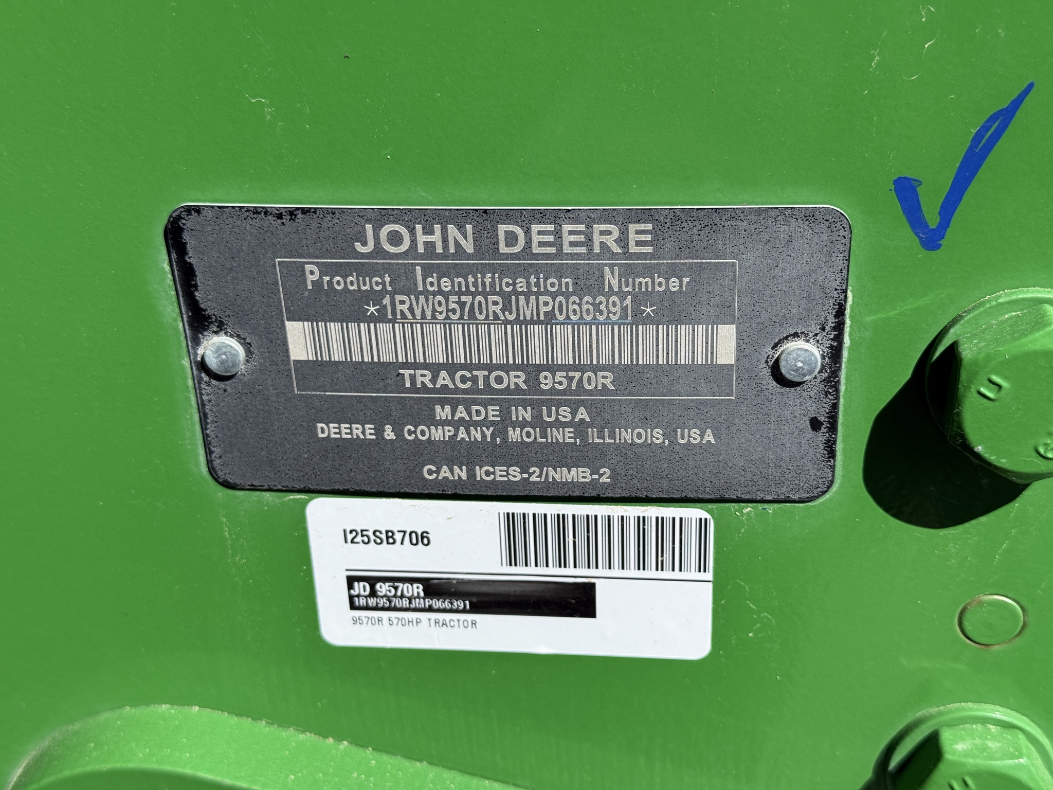 2021 John Deere 9570R Image 42