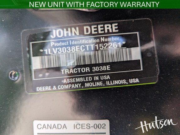 Photo of 2026 John Deere 3038E