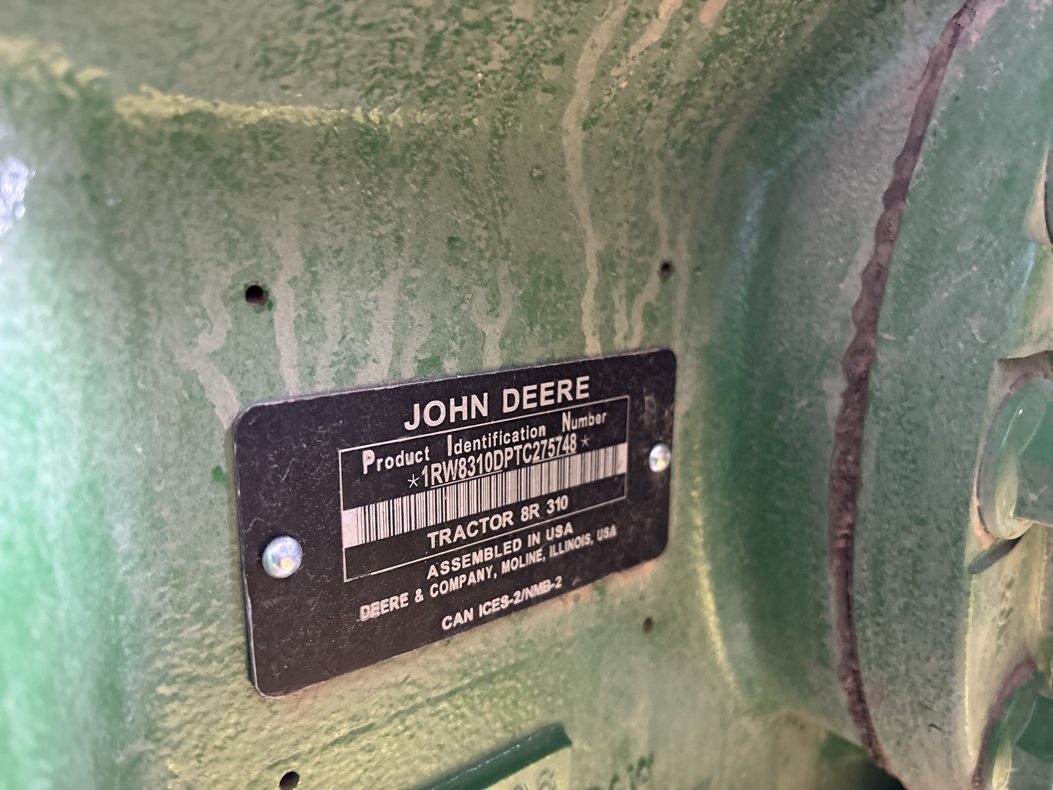 Used 2026 John Deere 8R 310 Row Crop Tractors at Koenig Equipment in Urbana, OH - PhotoXL20