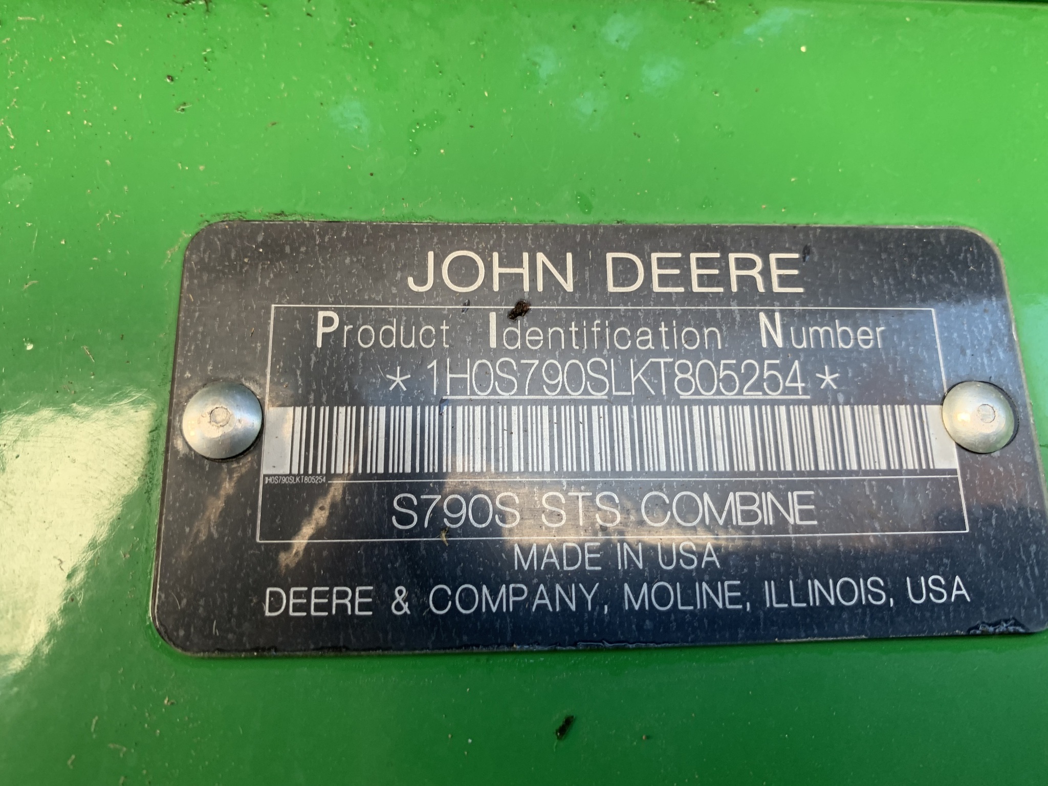  2019 John Deere S790 at Heritage Tractor in Lamar, MO