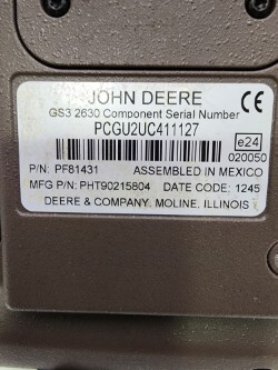 John Deere 2630 W/AUTOTRAC SF2 & SECTION CONTROL Image 3