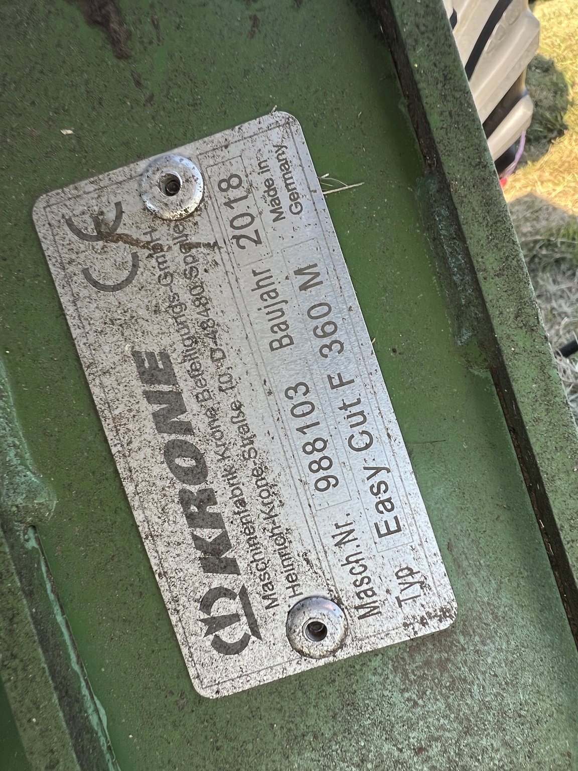 2018 Krone ECF360 CV Image 9