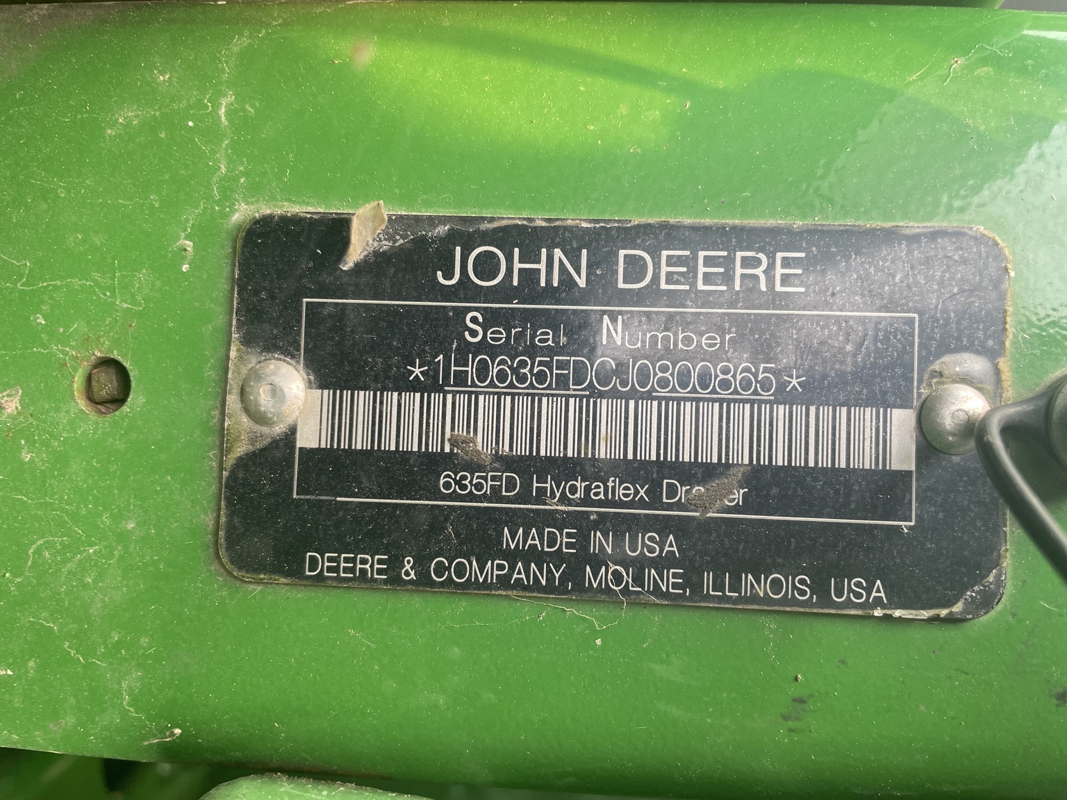 2018 John Deere 635FD Image 10