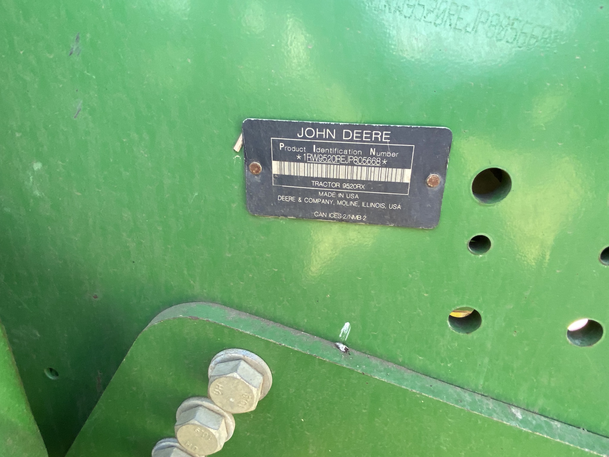 2018 John Deere 9520RX Image 7