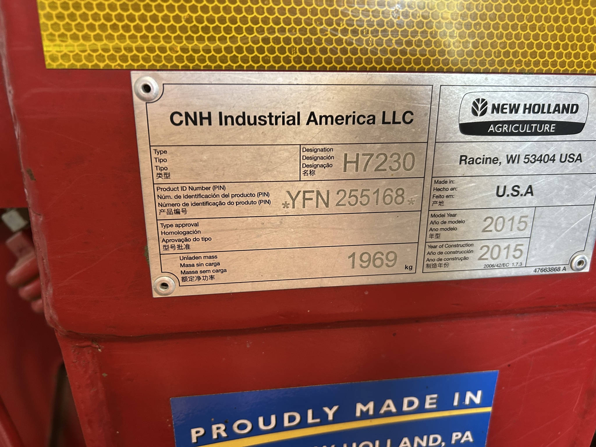  2016 New Holland H7230 at Heritage Tractor in Harrison, AR