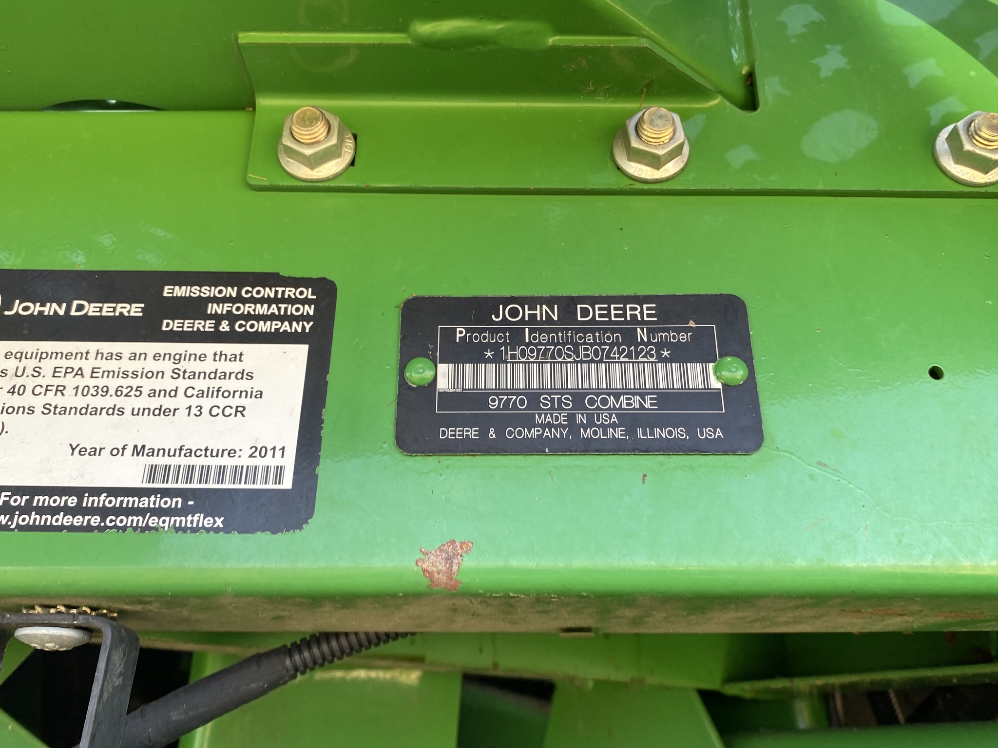 2011 John Deere 9770 STS Image 23