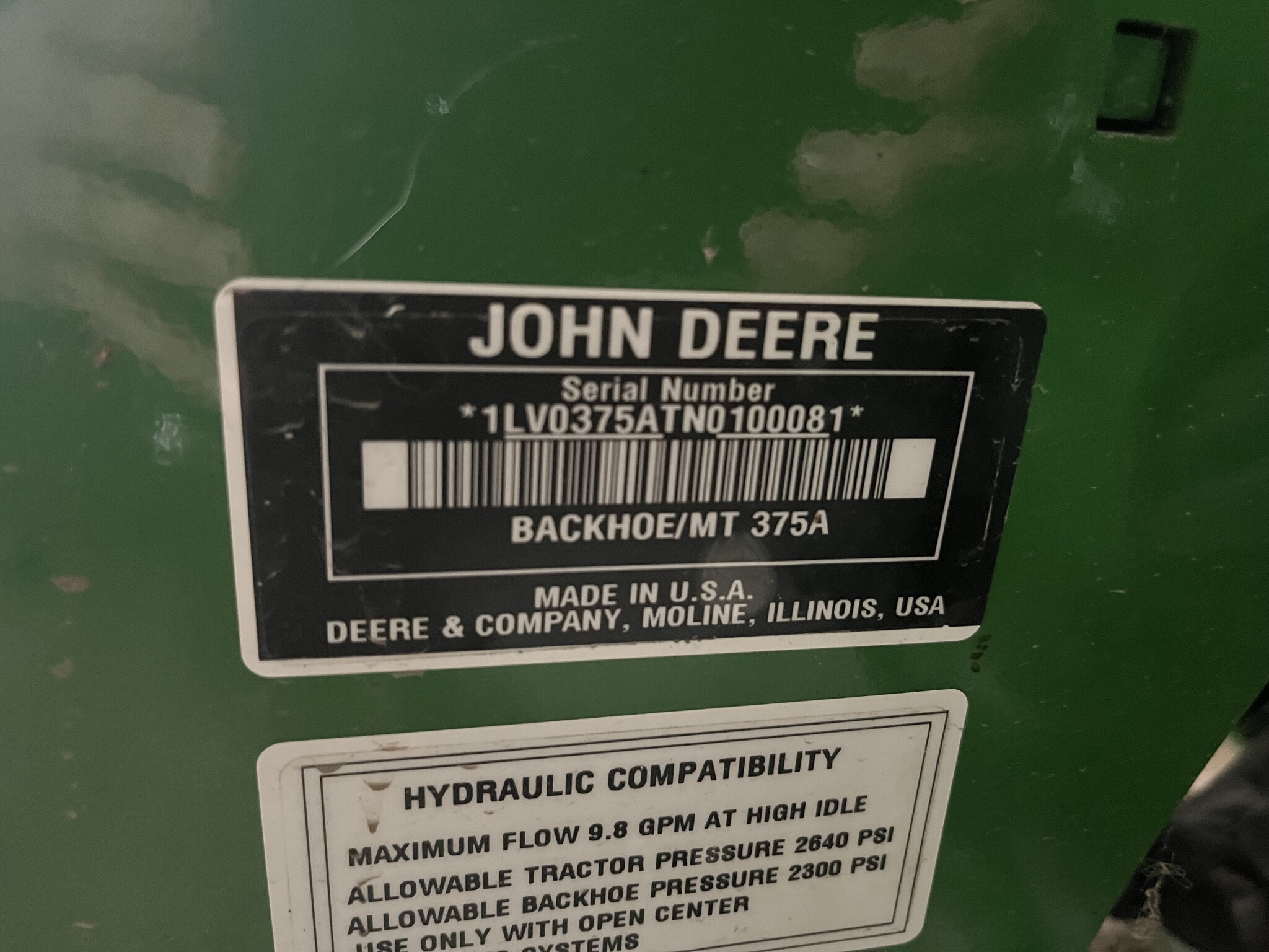 2022 John Deere 375A Backhoe (3R) Image 6