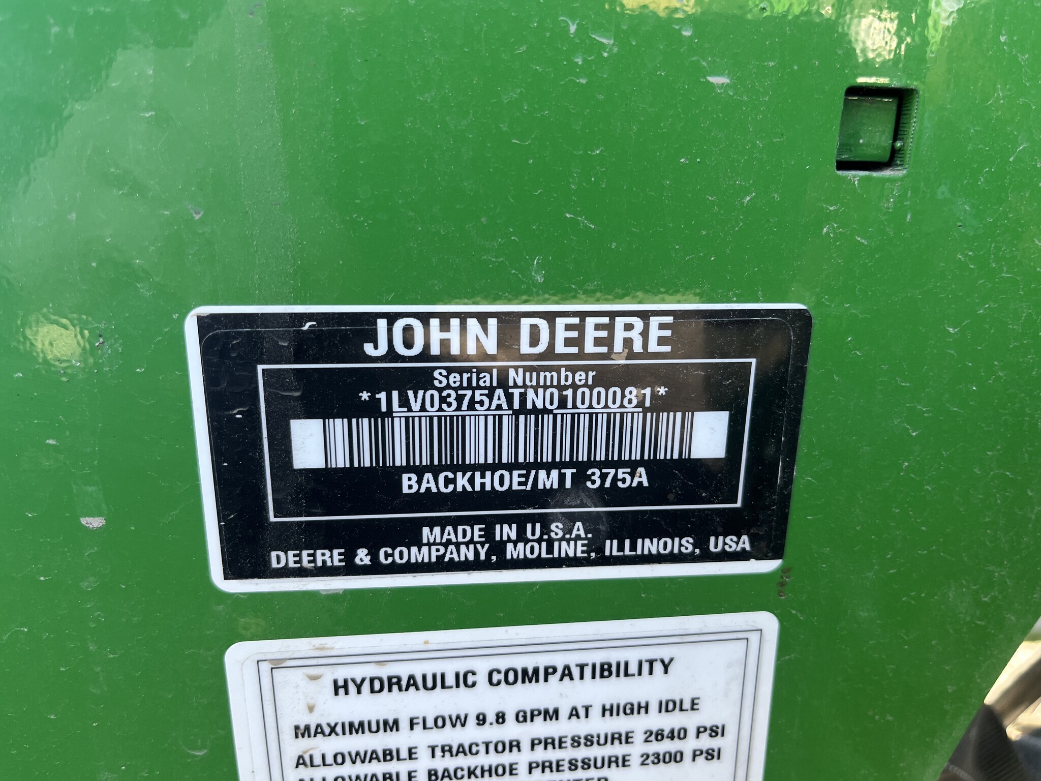 2022 John Deere 375A Backhoe (3R) Image 11