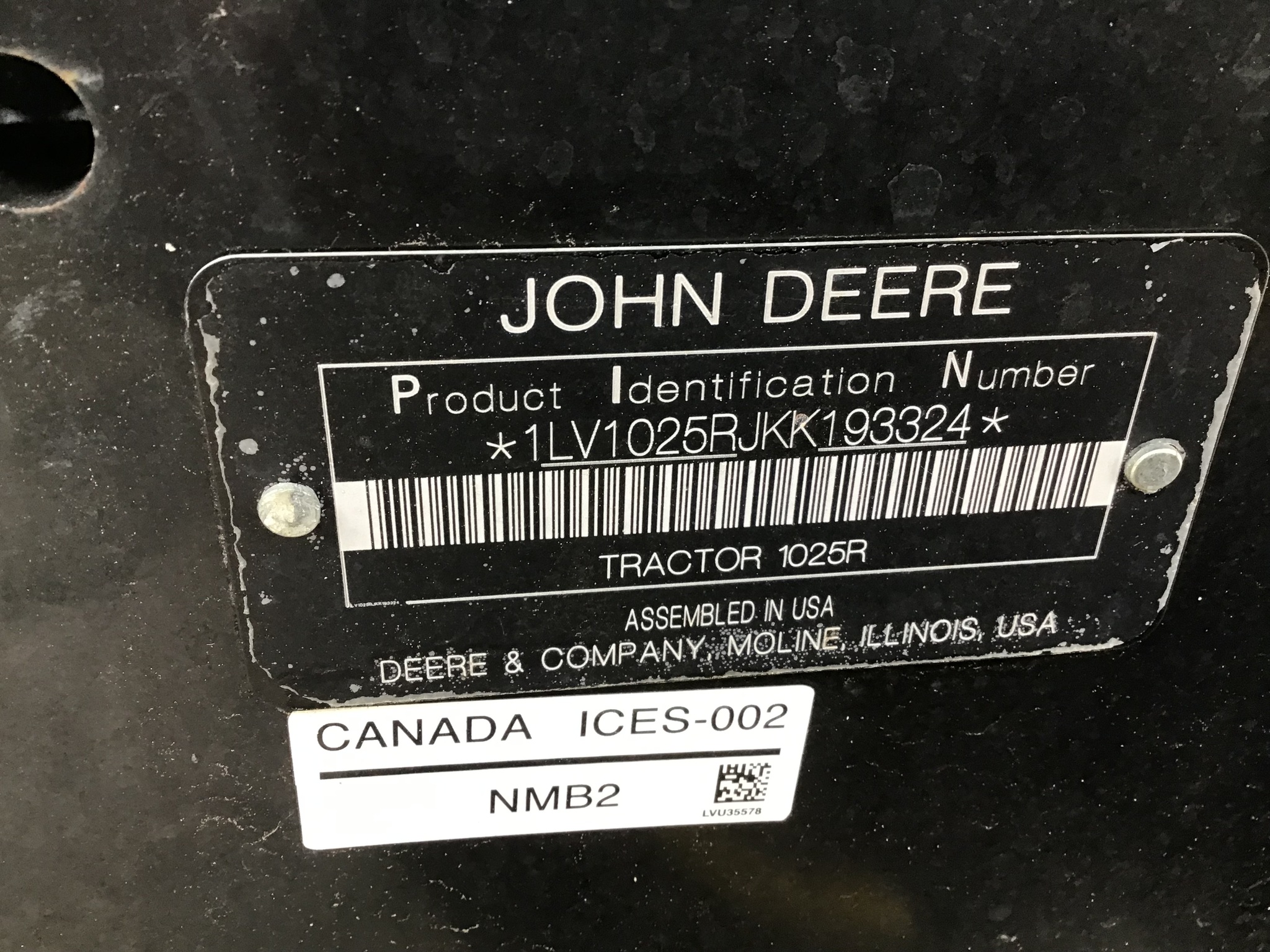 2019 John Deere 1025R Image 24