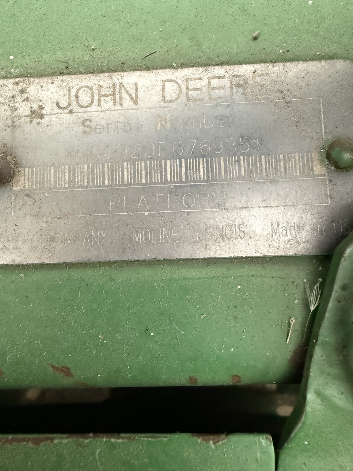 1997 John Deere 920F Image 11