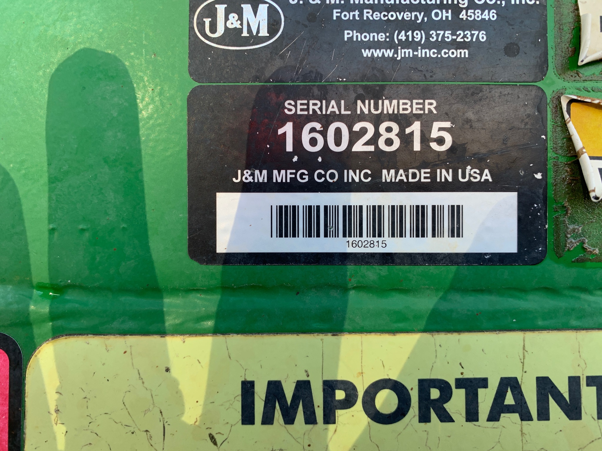  2016 J&M 875-18 at Heritage Tractor in Lamar, MO