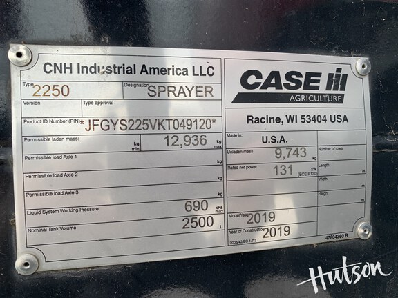 Photo of 2019 Case IH Patriot 2250