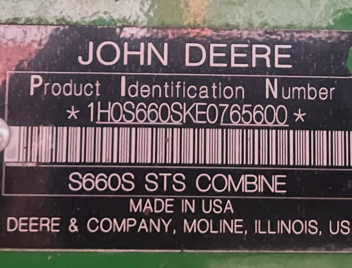 2014 John Deere S660 Image 17
