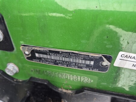 Used 2019 John Deere F4365 Self Propelled Applicators at Horizon Ag & Turf in St. Paul, AB - Photo33