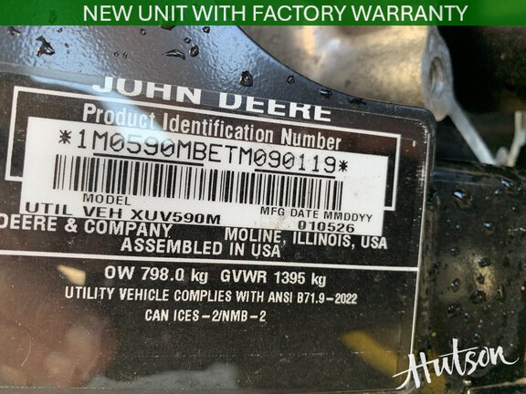 Photo of 2026 John Deere XUV 590M S4