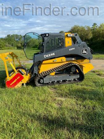 2020 John Deere 333G with Seppi Mulch Head Image 1