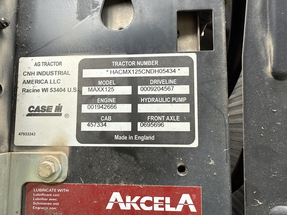 2022 Case IH Maxxum 125 T4B