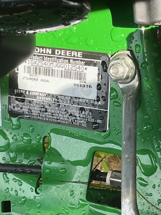 2016 John Deere Z540M Photo 7